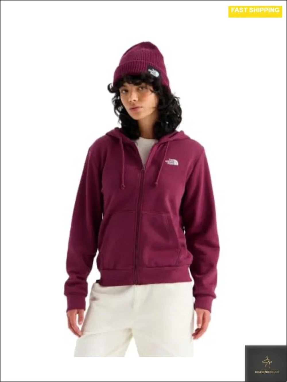The North Face Full Zip Hoodie Women's Cotton Polyester Jacket